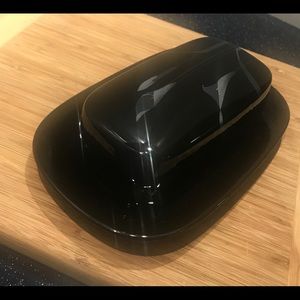 (Sold)Mikasa Opus Black china covered butter dish
